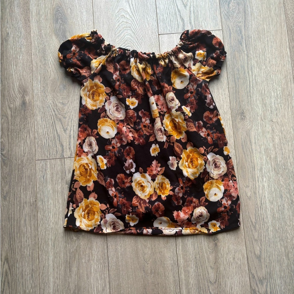 Floral Puff Sleeve Blouse